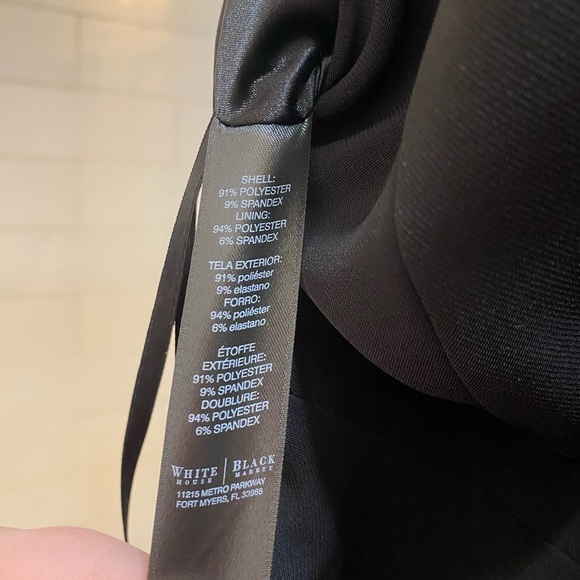 WHBM Black Wide Leg Jumpsuit - Picture 5 of 5